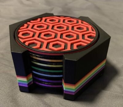 Descanso de Copo Hexagonal (Set 4)
